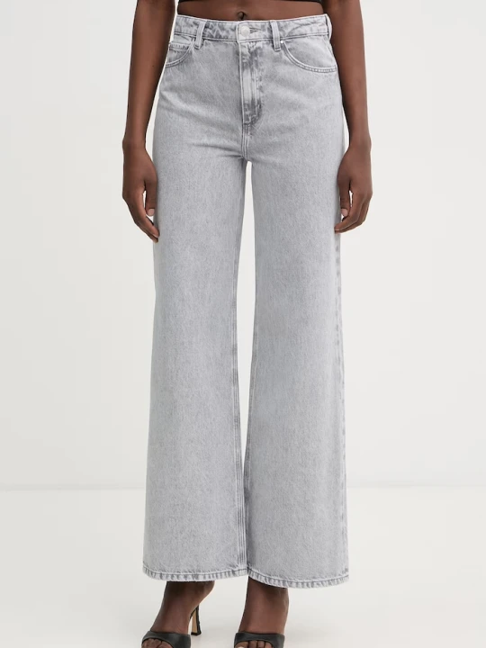 Zdjęcie produktu Guess jeansy wide leg damskie szary
