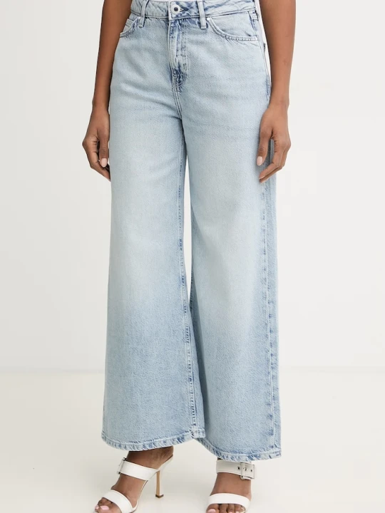 Zdjęcie produktu Guess jeansy wide leg damskie niebieski