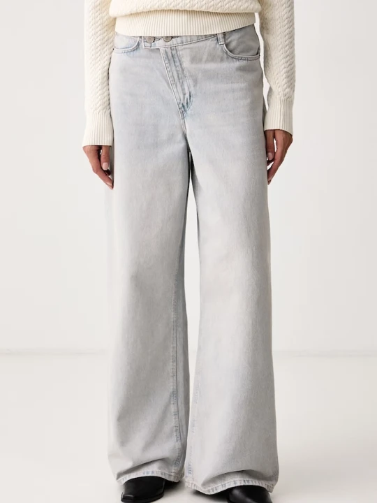 Zdjęcie produktu Guess jeansy wide leg damskie GINA niebieski
