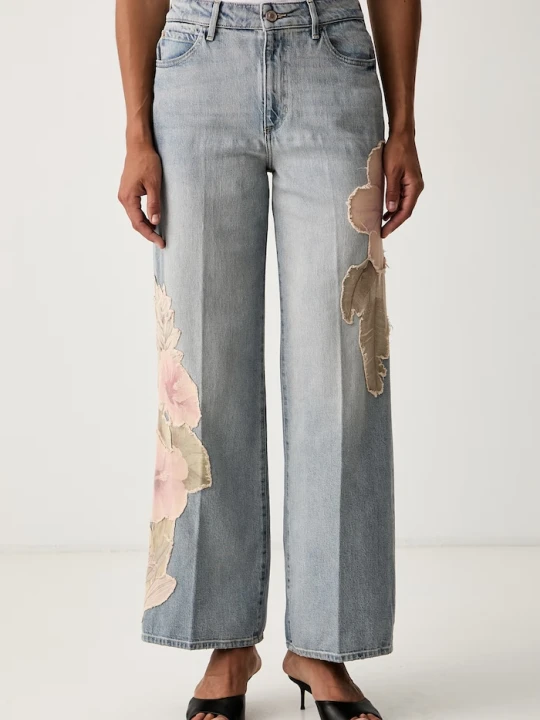 Zdjęcie produktu Guess jeansy wide leg damskie REY niebieski
