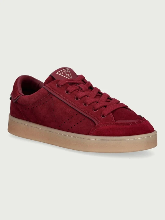 Zdjęcie produktu Guess JHELL2 sneakersy damskie zamszowe bordowy