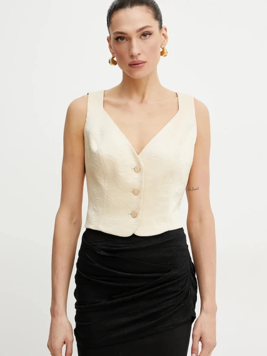 Zdjęcie produktu Guess kamizelka CAMILLE beżowy