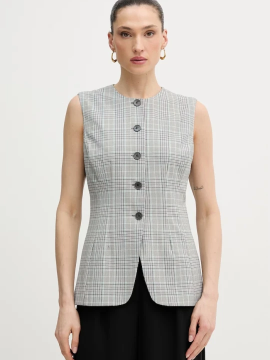 Zdjęcie produktu Guess kamizelka jednorzędowa damska CARLA szary