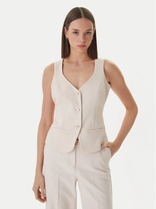 Zdjęcie produktu Guess Kamizelka W6GH49 W1895 Beżowy Slim Fit