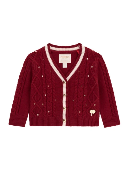 Zdjęcie produktu Guess Kardigan A6BR01 Z1312 Bordowy Regular Fit