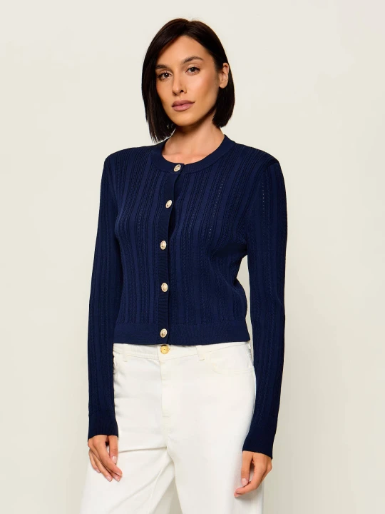 Zdjęcie produktu GUESS Kardigan Carmen Cardi | Regular Fit granatowy