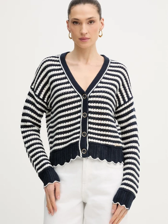 Zdjęcie produktu Guess kardigan damski AMBER granatowy