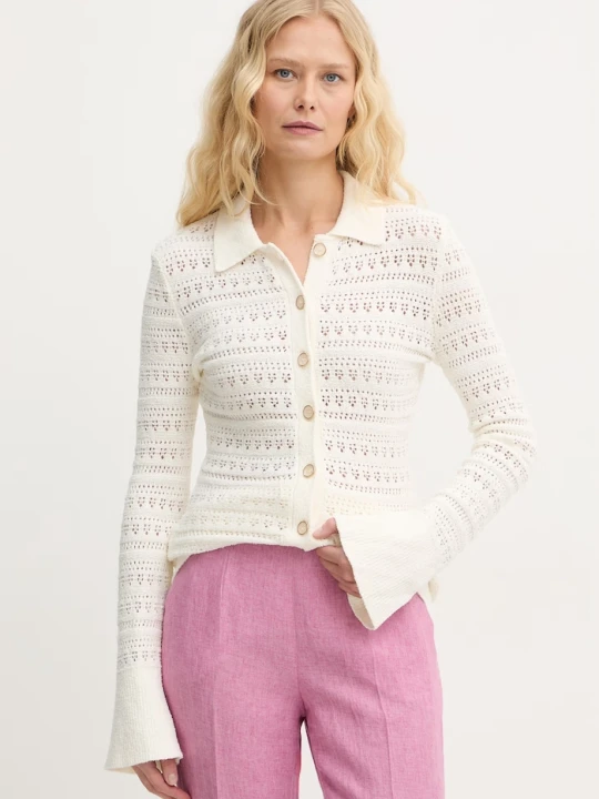 Zdjęcie produktu Guess kardigan damski RIVER beżowy