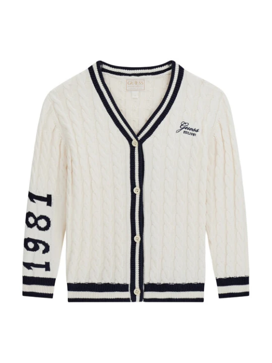 Zdjęcie produktu Guess Kardigan J6YR09 Z0841 Kremowy Regular Fit