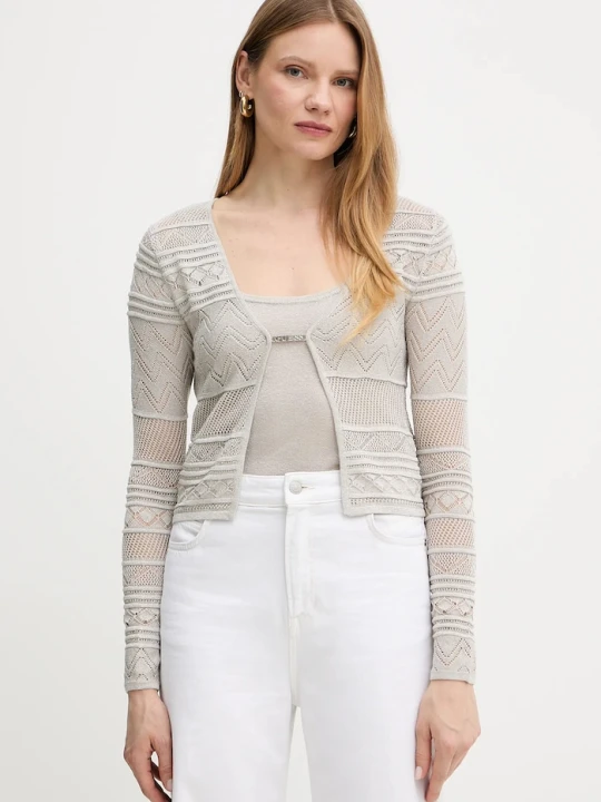 Zdjęcie produktu Guess kardigan NELLIE szary