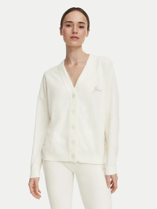 Zdjęcie produktu Guess Kardigan O6BR01 Z1143 Kremowy Relaxed Fit