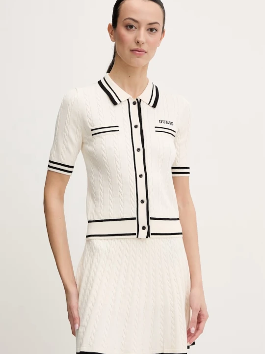 Zdjęcie produktu Guess kardigan SHARI beżowy