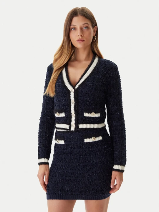 Zdjęcie produktu Guess Kardigan W5BR0E Z4090 Granatowy Slim Fit