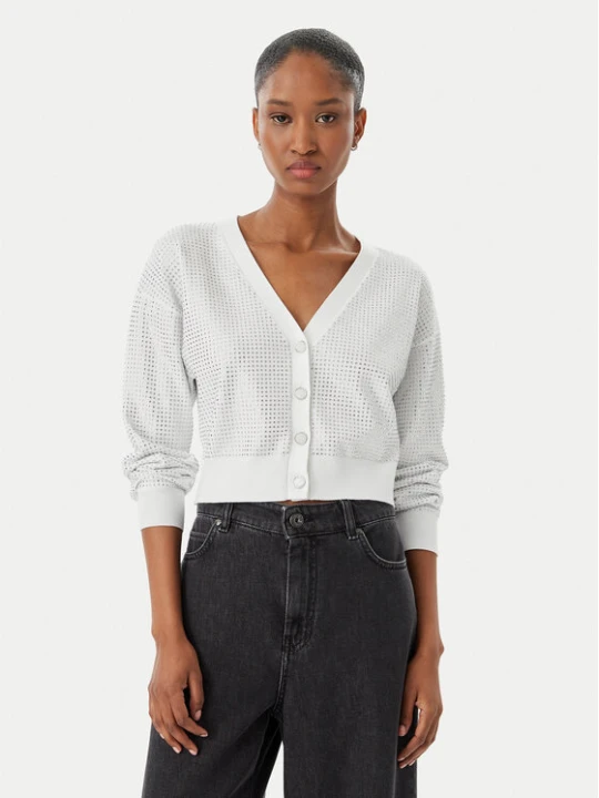 Zdjęcie produktu Guess Kardigan W5GR08 Z3MN2 Biały Regular Fit