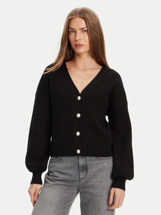 Zdjęcie produktu Guess Kardigan W5YR07 Z2ZK2 Czarny Relaxed Fit