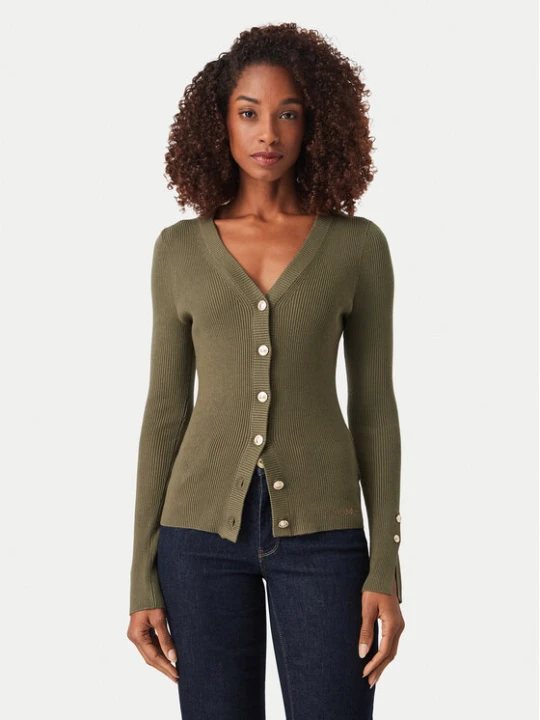 Zdjęcie produktu Guess Kardigan W6YR11 Z0950 Khaki Slim Fit