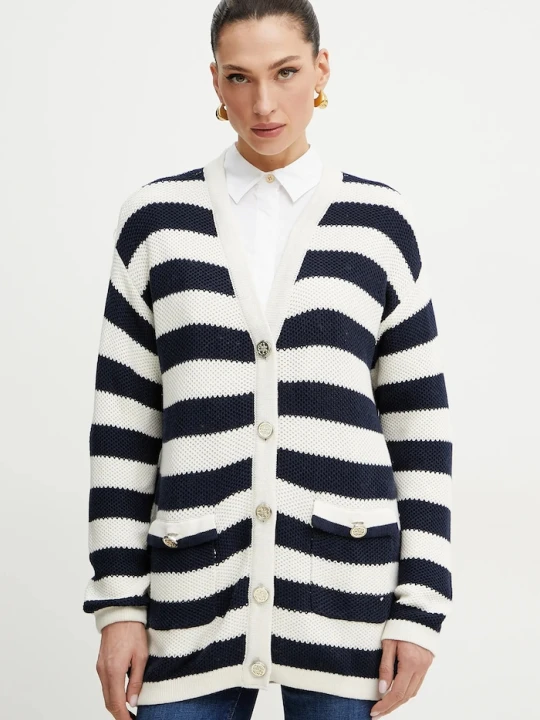 Zdjęcie produktu Guess kardigan z domieszką wełny SOFIA biały