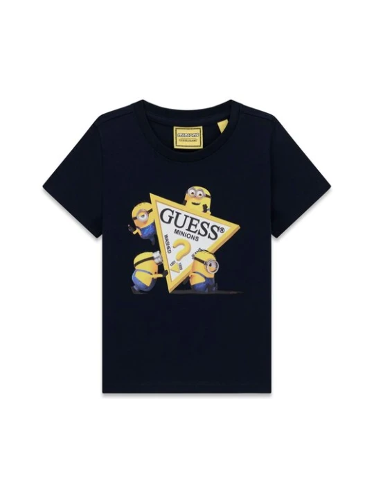 Zdjęcie produktu Guess Jeans T-Shirt N6YI28 K6652 Granatowy Regular Fit