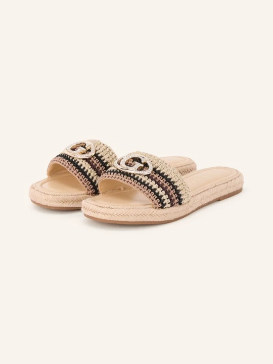 Zdjęcie produktu Guess Klapki Kaylis Z Kamieniami Ozdobnymi beige