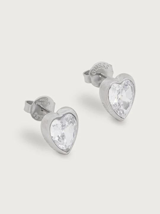 Zdjęcie produktu Guess kolczyki damskie CRYSTAL LOVE srebrny