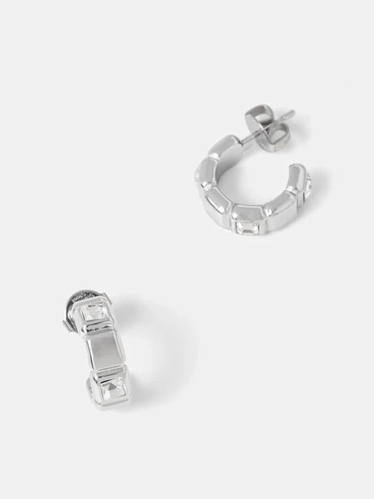 Zdjęcie produktu Guess kolczyki damskie ze stali nierdzewnej ACE OF DIAMONDS srebrny
