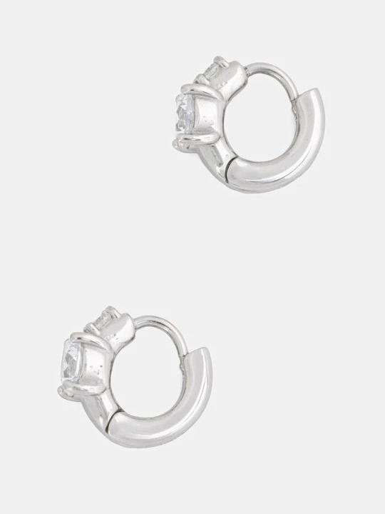 Zdjęcie produktu Guess kolczyki damskie ze stali nierdzewnej PIERCING STUDIO srebrny