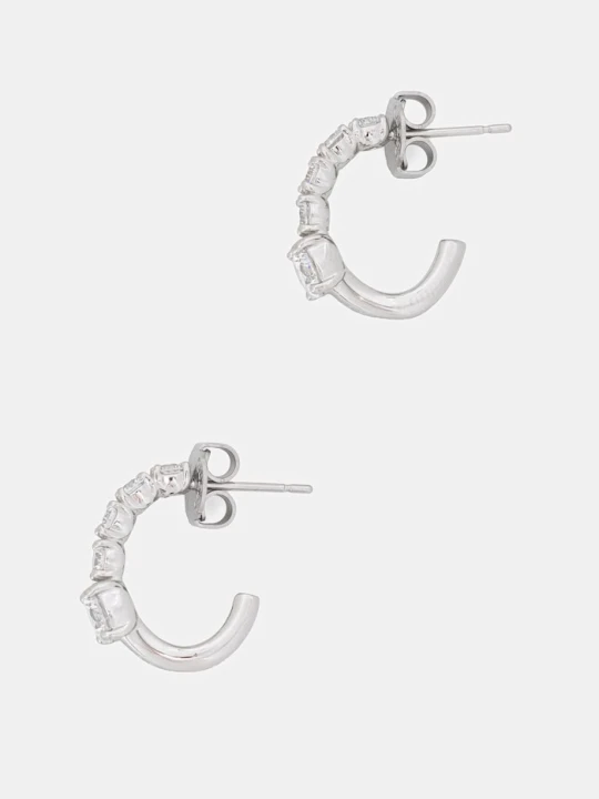 Zdjęcie produktu Guess kolczyki damskie ze stali nierdzewnej PIERCING STUDIO srebrny