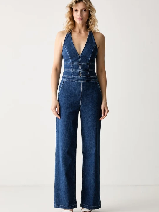 Zdjęcie produktu Guess kombinezon damski jeansowy VAL niebieski
