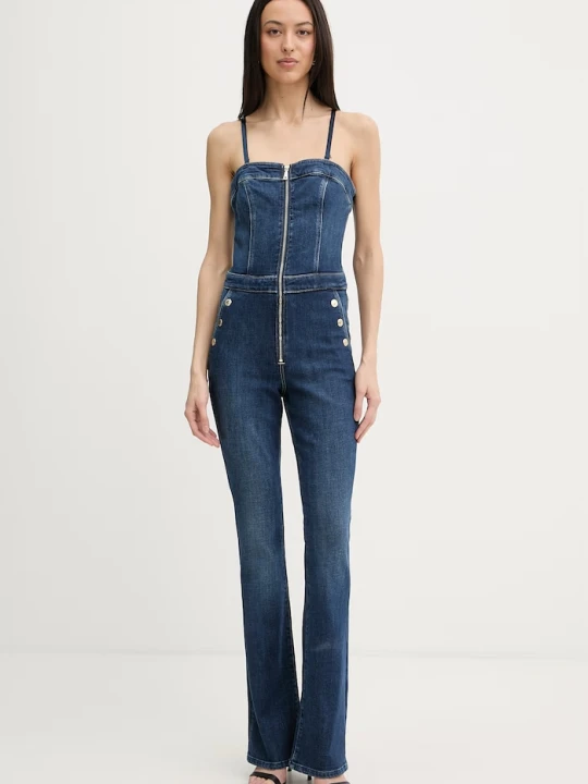 Zdjęcie produktu Guess kombinezon damski jeansowy VALE granatowy