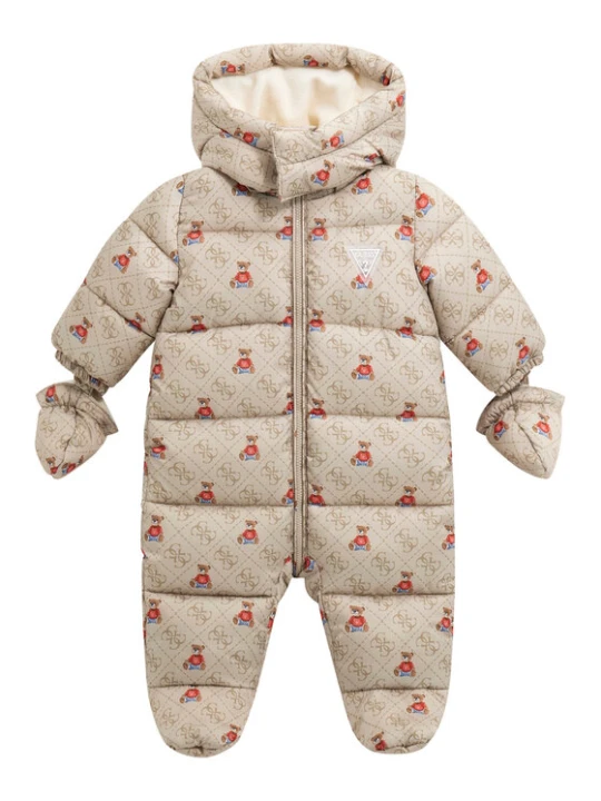 Zdjęcie produktu Guess Kombinezon zimowy H5BW00 WCFM0 Beżowy Regular Fit