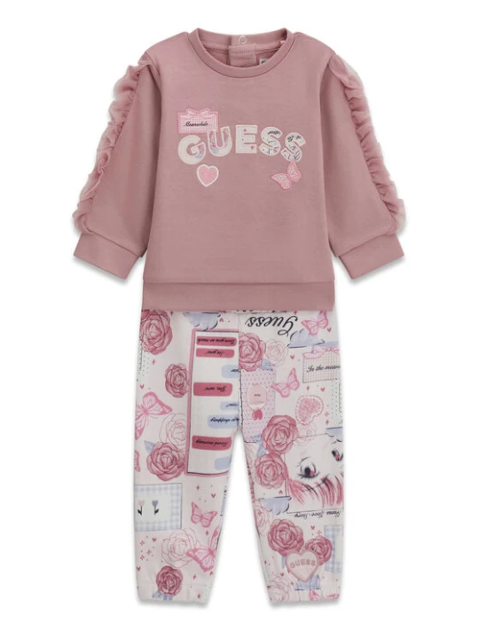 Zdjęcie produktu Guess Komplet bluza i legginsy A6YG09 K3916 Różowy jasny Regular Fit