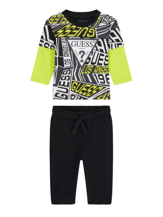 Zdjęcie produktu Guess Komplet bluzka i spodnie I6RG00 K8HM4 Kolorowy Regular Fit