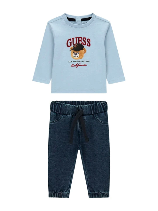 Zdjęcie produktu Guess Komplet bluzka i spodnie I6YG07 7K4014 Kolorowy Regular Fit