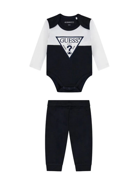 Zdjęcie produktu Guess Komplet body i spodnie H6YG04 4K4125 Czarny