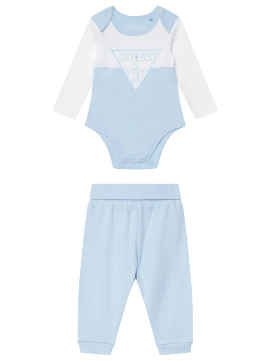 Zdjęcie produktu Guess Komplet body i spodnie H6YG04 4K4125 Niebieski jasny