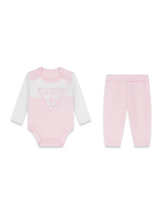 Zdjęcie produktu Guess Komplet body i spodnie H6YG04 4K4125 Różowy jasny