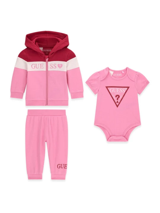 Zdjęcie produktu Guess Komplet dresowy S6YG04 4K3930 Różowy jasny Regular Fit