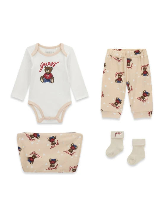 Zdjęcie produktu Guess Komplet dziecięcy H6RW03 KA6W4 Beżowy Regular Fit
