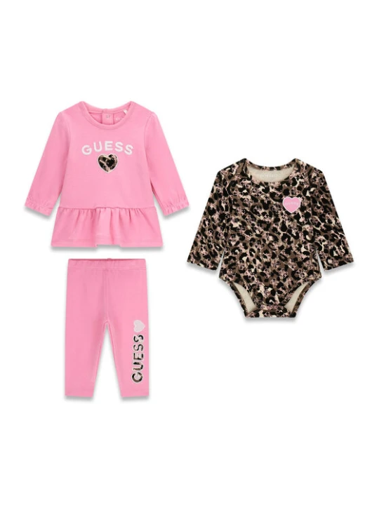 Zdjęcie produktu Guess Komplet dziecięcy S6YG02 2K3925 Różowy jasny Regular Fit