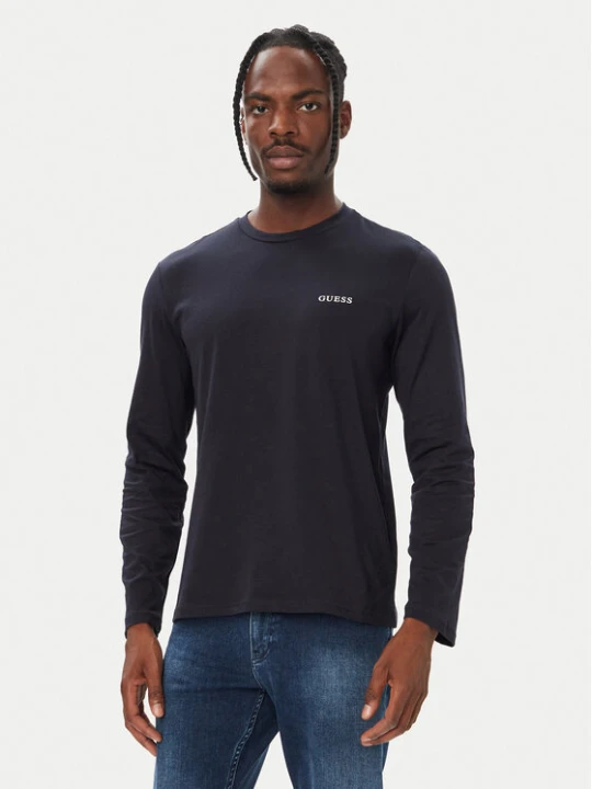 Zdjęcie produktu Guess Komplet longsleeve U6BG04 K5370 Granatowy Regular Fit