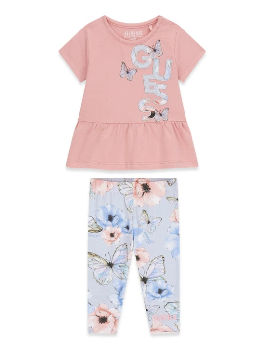 Zdjęcie produktu Guess Komplet t-shirt i legginsy A6RG09 K6YW4 Kolorowy Regular Fit