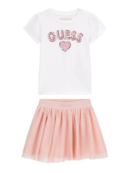 Zdjęcie produktu Guess Komplet t-shirt i spódniczka K6RG09 K6YW0 Kolorowy Regular Fit