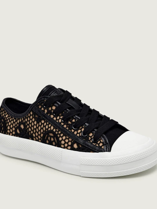 Zdjęcie produktu Guess Koronkowe trampki CAREY2 czarny