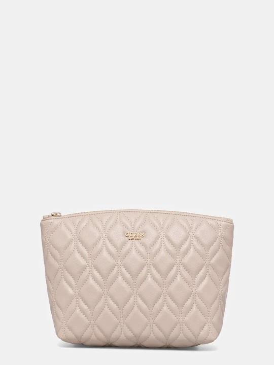 Zdjęcie produktu Guess kosmetyczka damska MAXINE beżowy