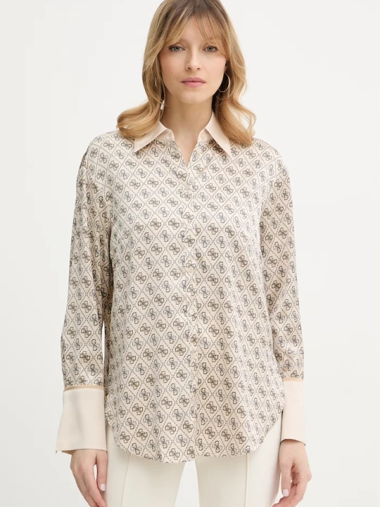 Zdjęcie produktu Guess koszula ALEXANDRA beżowy