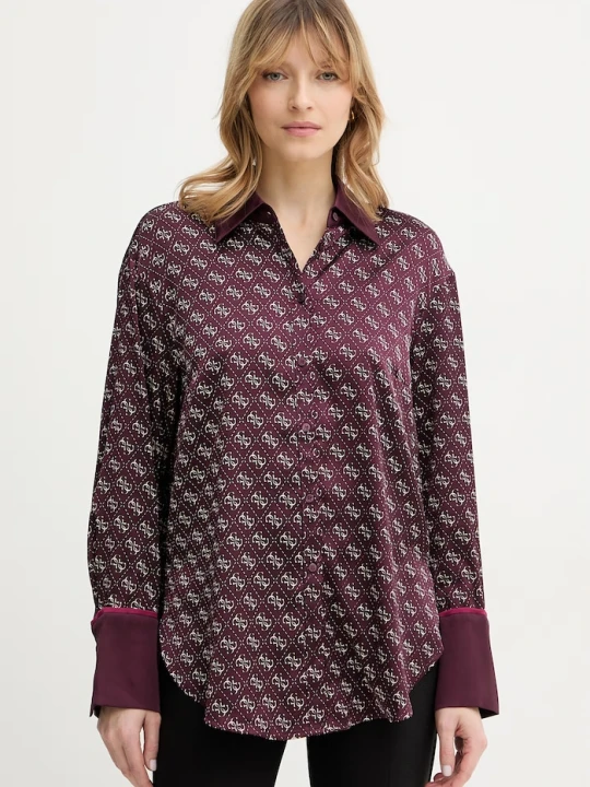 Zdjęcie produktu Guess koszula ALEXANDRA bordowy
