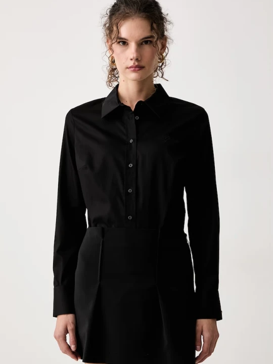 Zdjęcie produktu Guess koszula damska bawełniana z elastanem NEW CATE czarny
