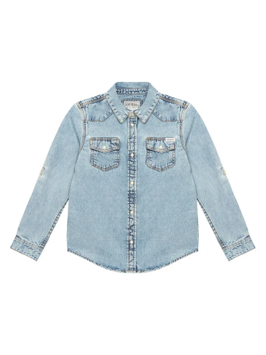 Zdjęcie produktu Guess Koszula jeansowa L6RH00 D4EU0 Niebieski Regular Fit