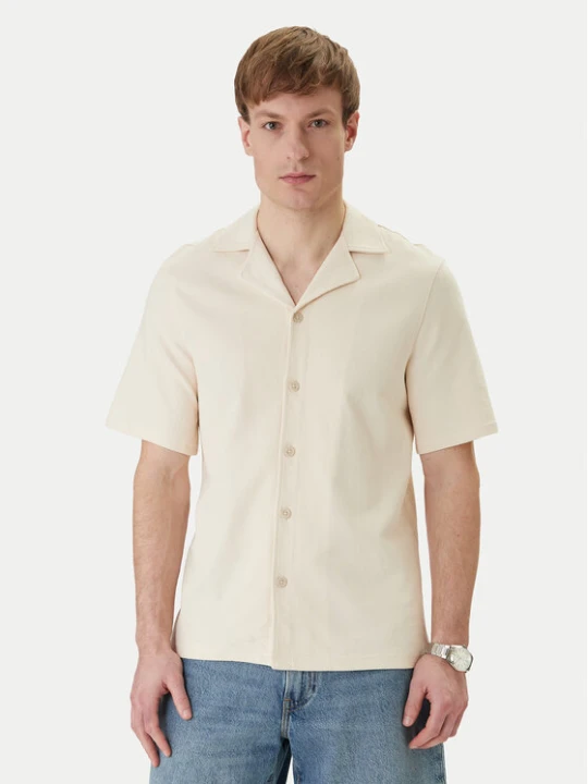 Zdjęcie produktu Guess Koszula M6GP10 K3079 Écru Regular Fit Kremowy