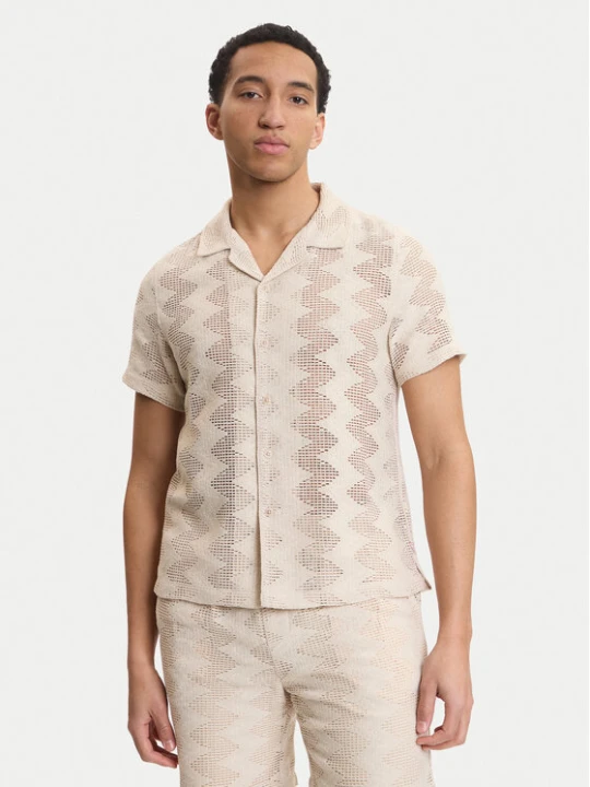 Zdjęcie produktu Guess Koszula M6GP46 K3236 Beżowy Regular Fit